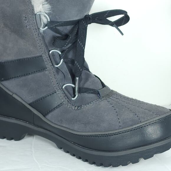 Sorel Women's TIVOLI II US10 Gray Suede Faux Fur Lined Winter Snow Boots - Picture 14 of 16